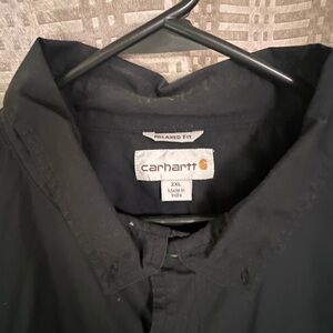 Carhartt 2XL Black Button-Up Shirt